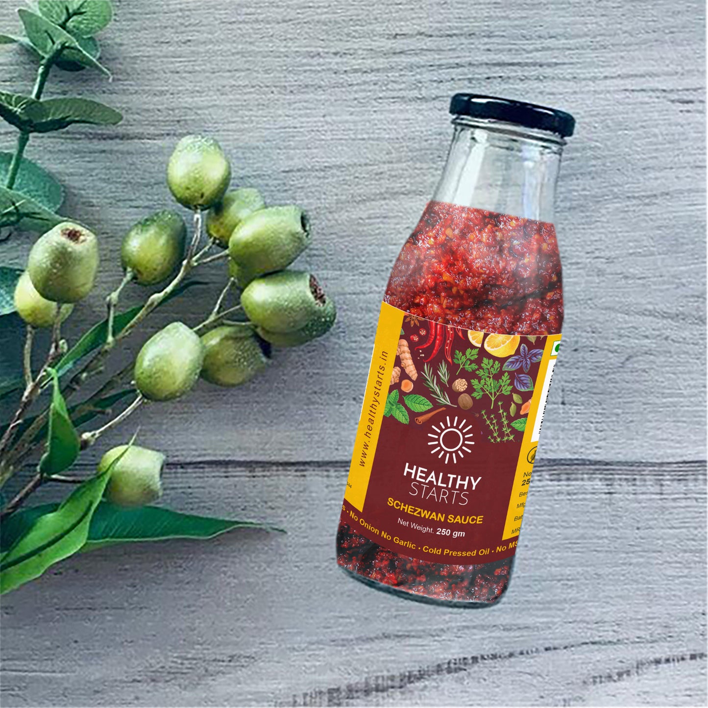 Schezwan Sauce (Made with Cold press Mustard oil & Organic Red Kashmiri Mirch)